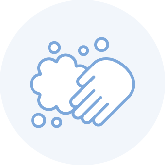 手指消毒のお願い