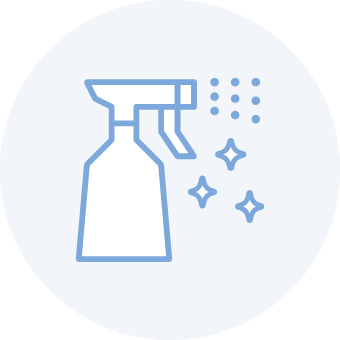 清掃･消毒をしております